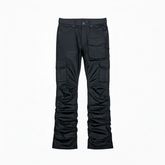 Blind Trust Stacked Jeans Waxed Jet Black