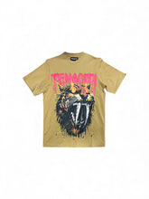 Tenaciti Fire Lion Khaki Over Size Shirt