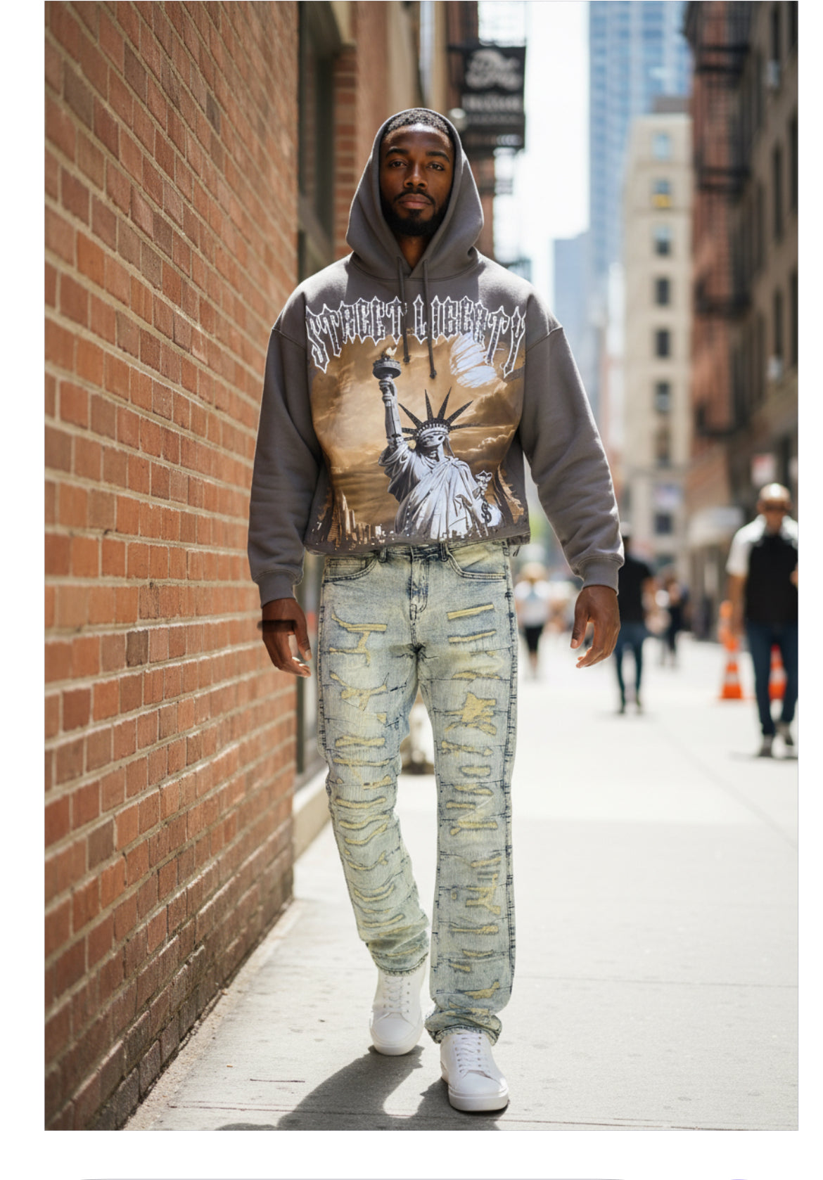 Focus Stacked Jeans Med Lt Tan Wash