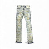 Focus Stacked Jeans Med Lt Tan Wash
