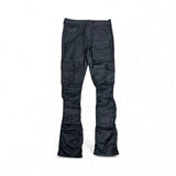 Blind Trust Stacked Jeans Waxed Jet Black