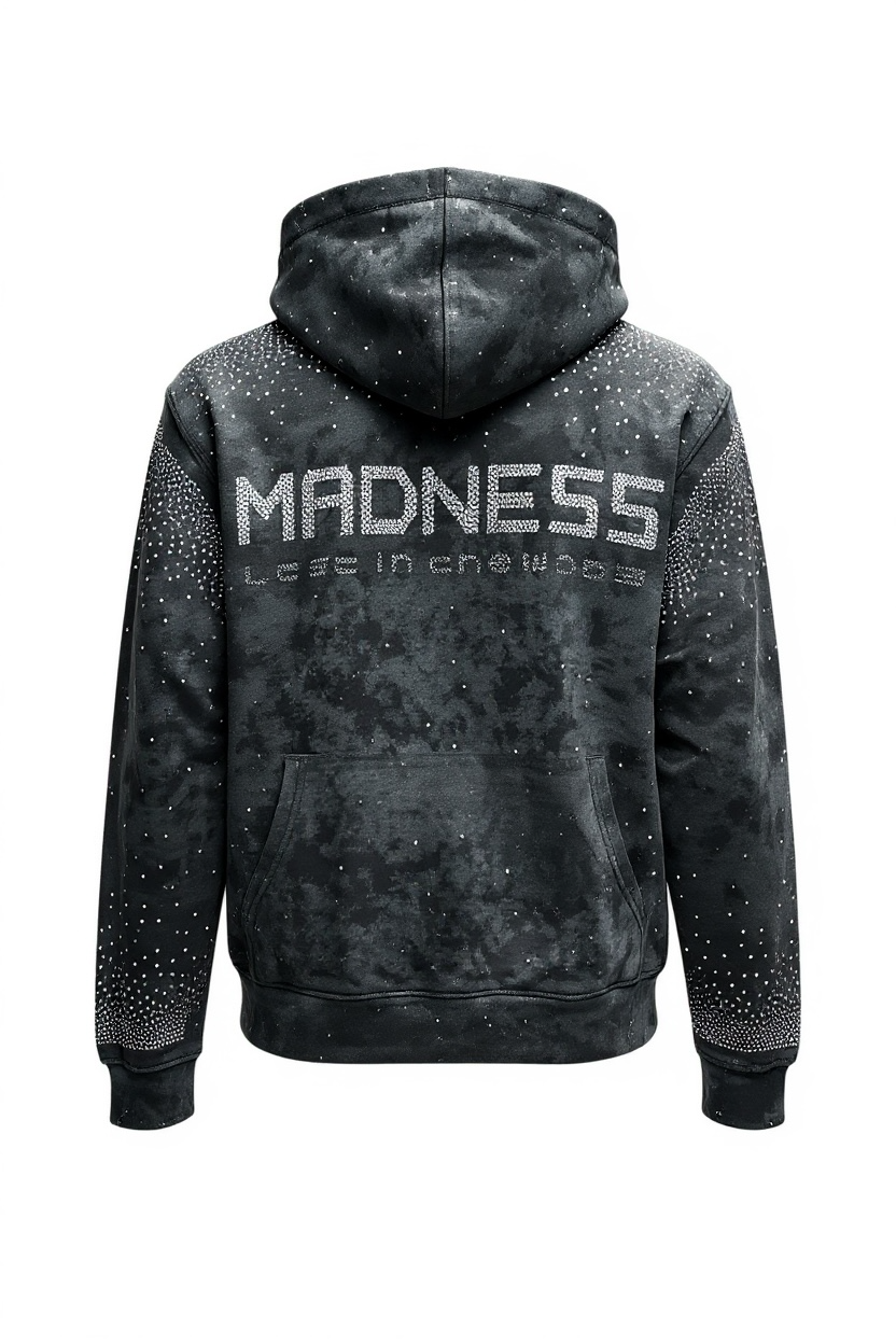 BKYS BLK Rhinestone Carnival Hoodie