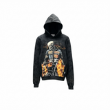 BKYS BLK Rhinestone Jacked Hoodie