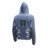 BKYS Blue Rhinestone Crew Hoodie
