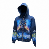 Stray Space Man Diamond Full Zip Hoodie Navy