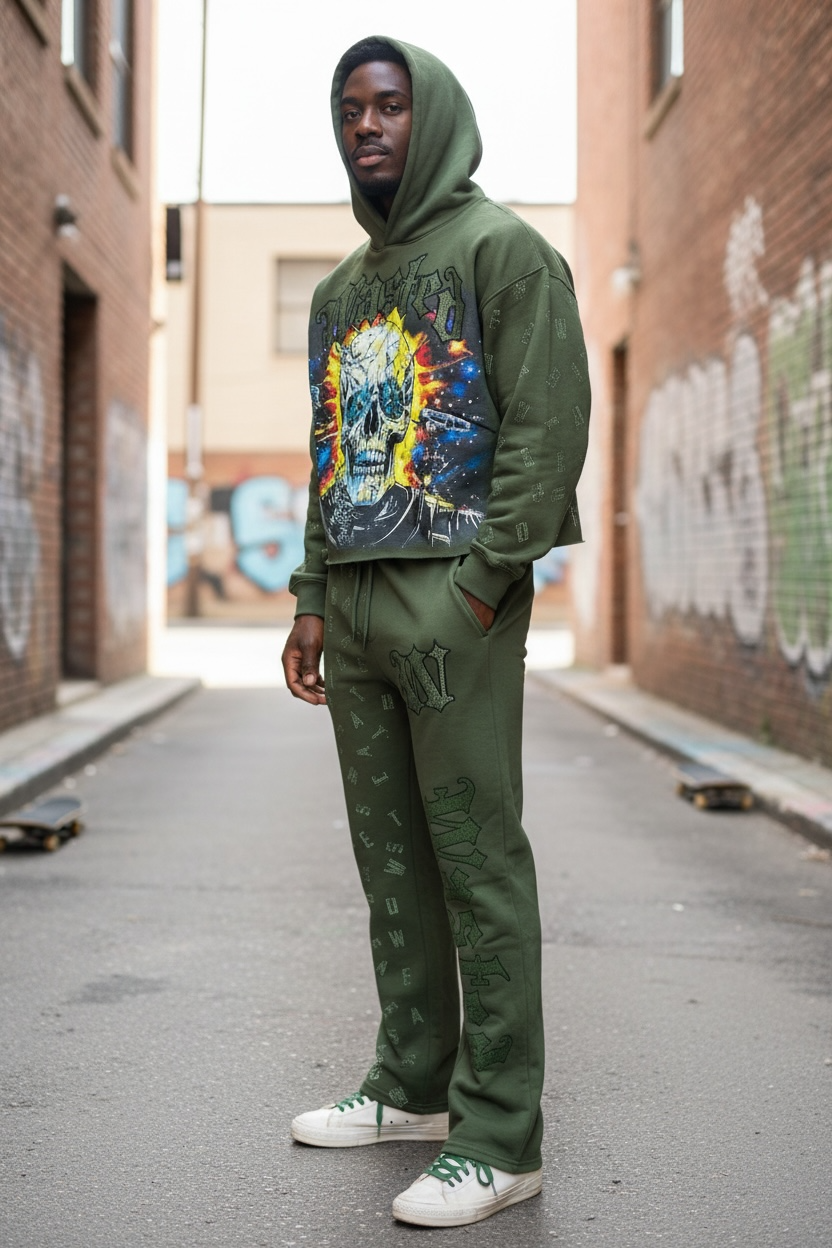 Focus Green Set Top &  Bottom