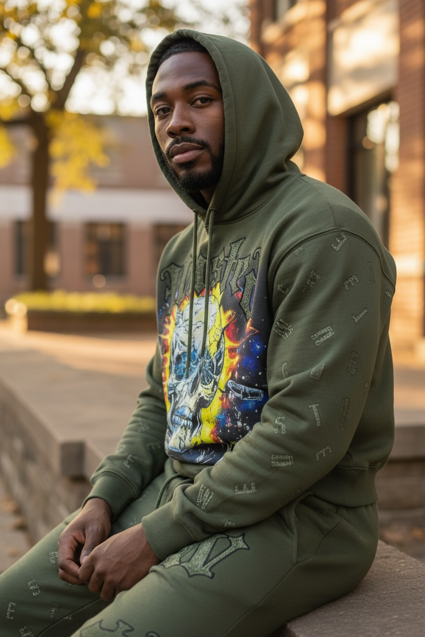 Focus Green Set Top &  Bottom