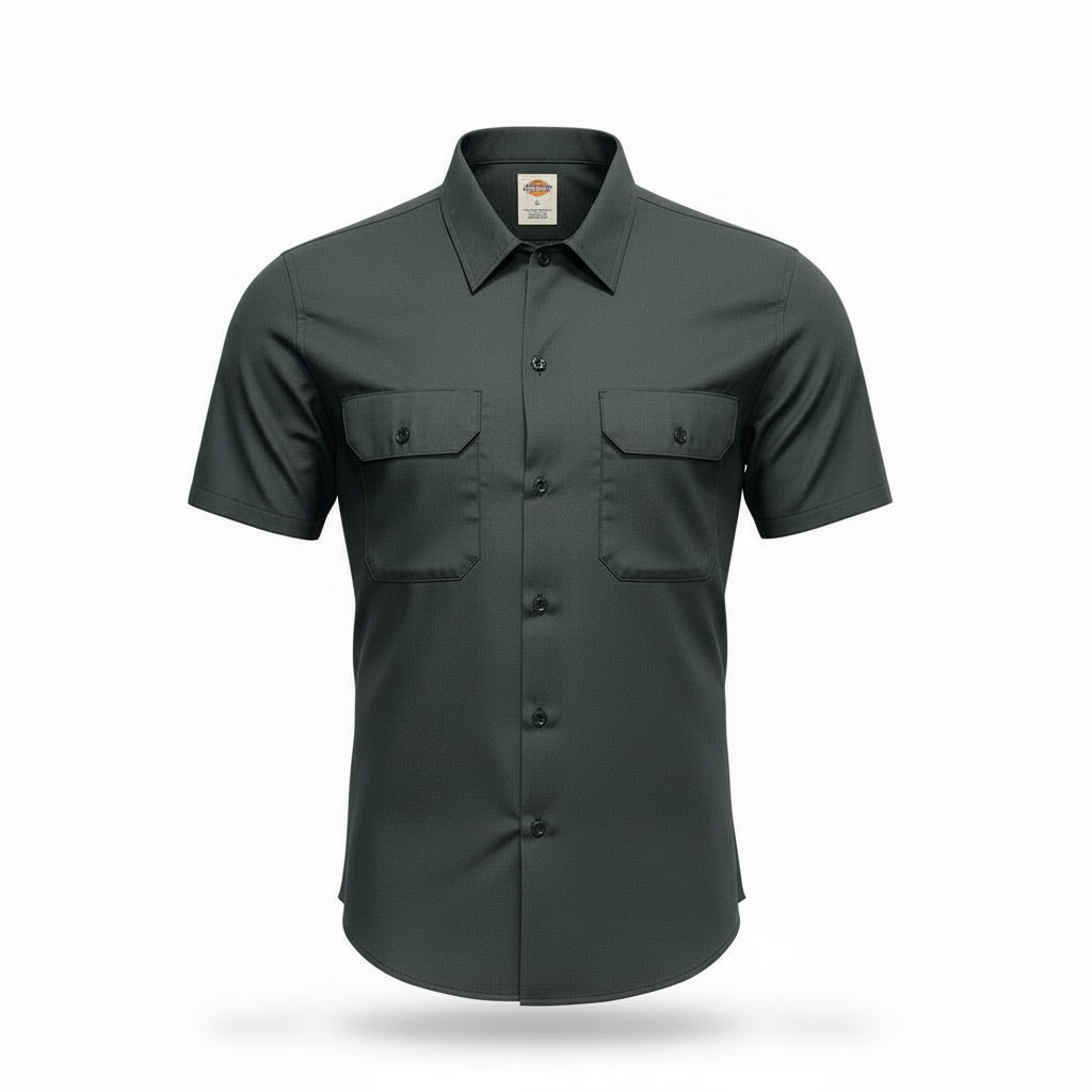Dickies Forest Green Short Sleeve Work Shirt