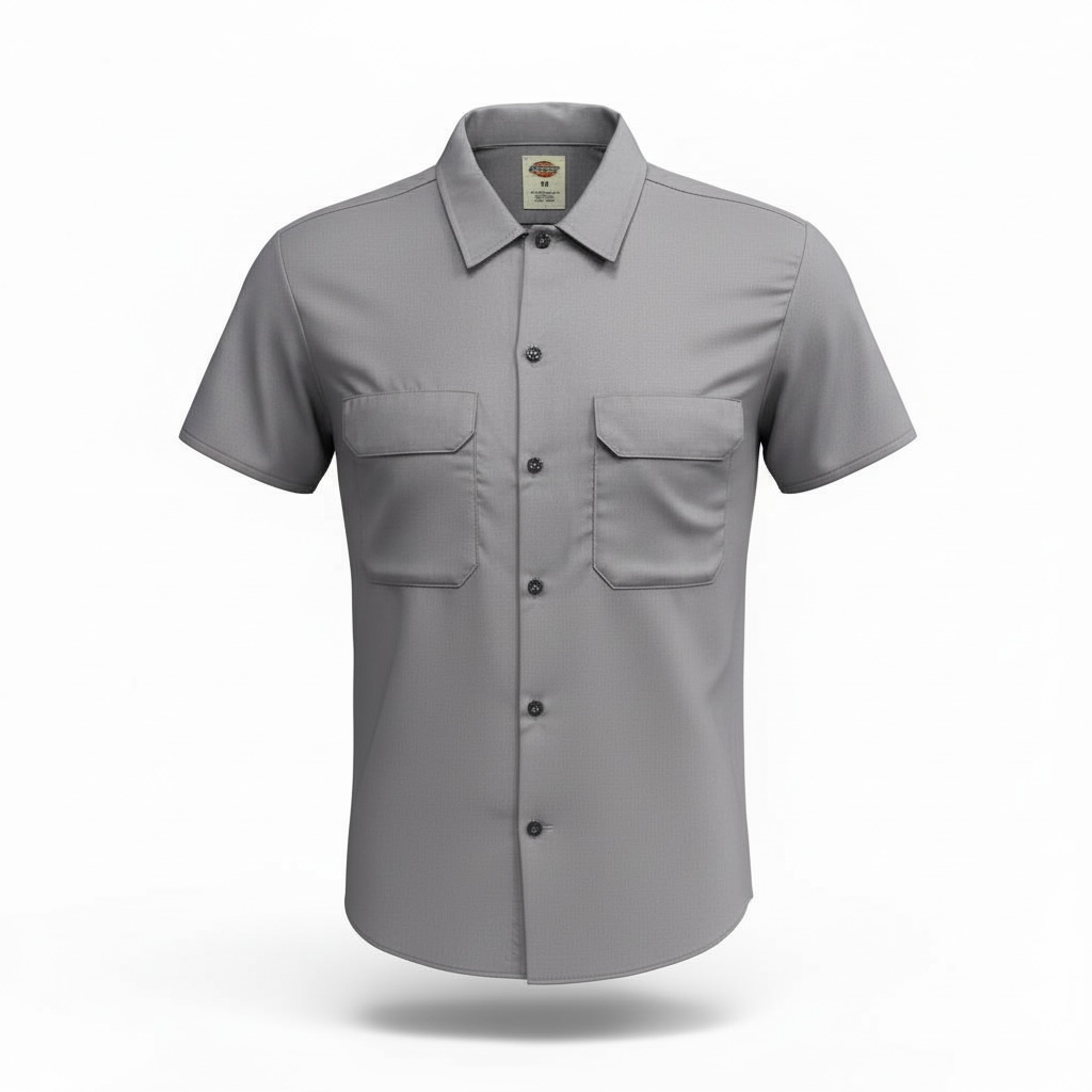 Dickies Silver Short Sleeve Work Sleeve