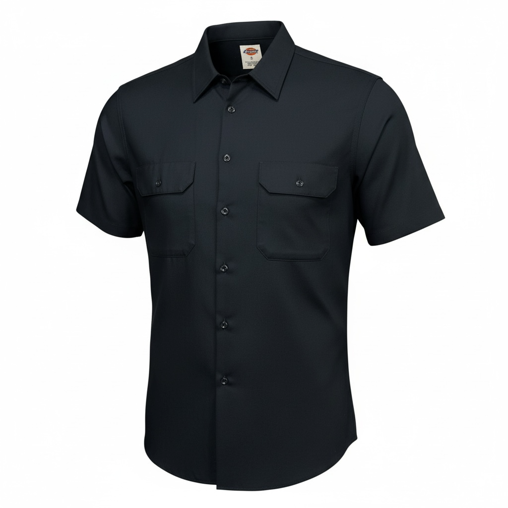 Dickies Black Short Sleeve Work Shirt