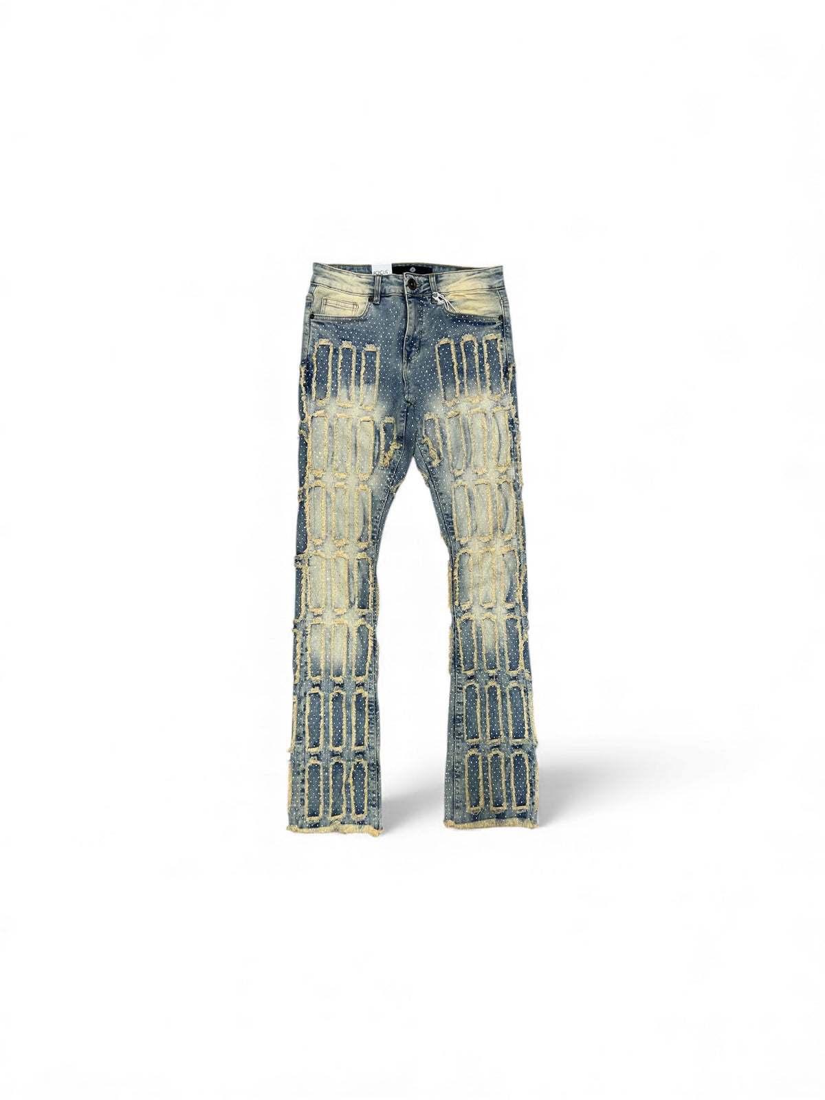 Focus Tan Wash R. Stone Stacked Jeans