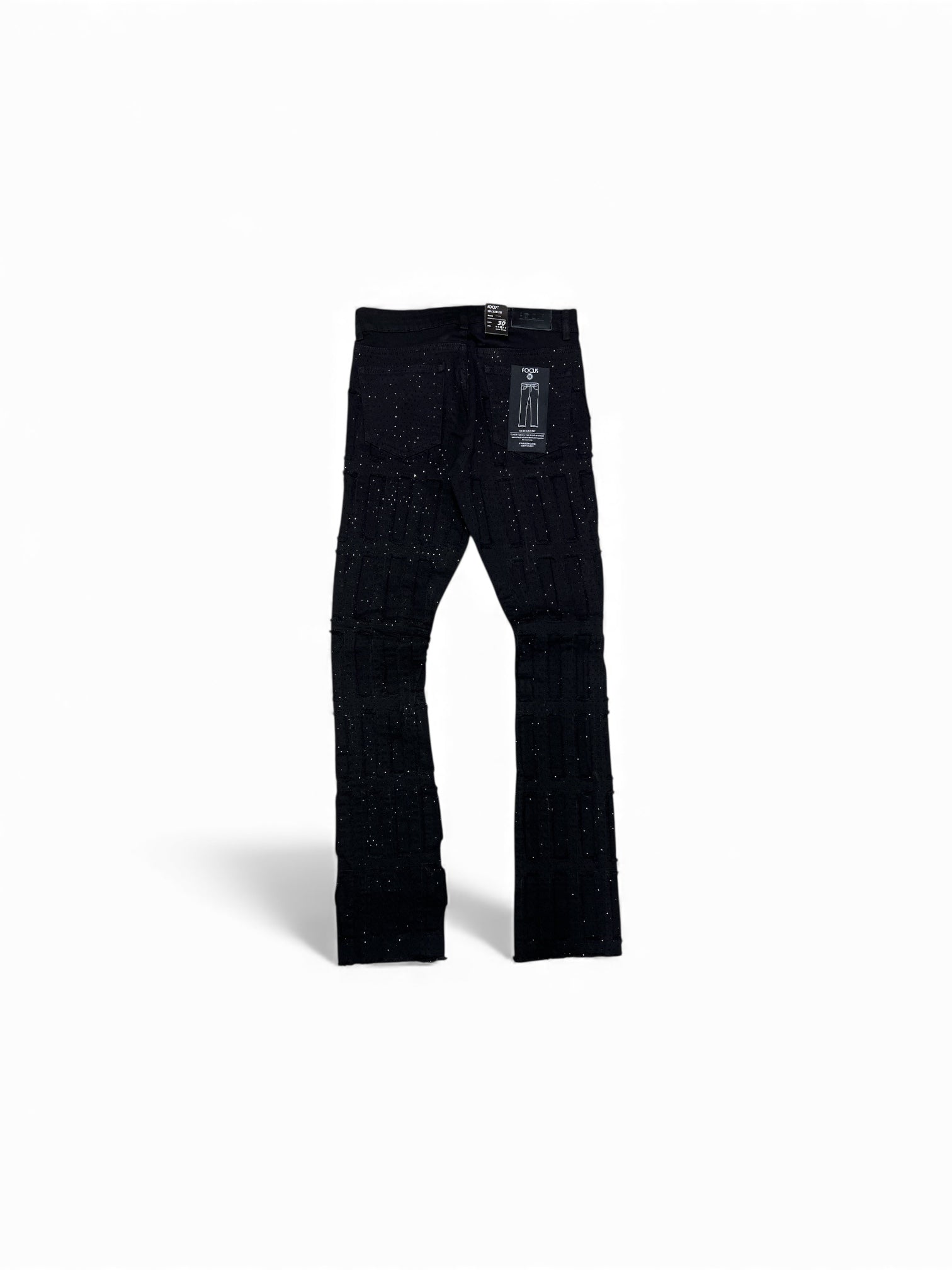 Focus Black R. Sone Stacked Jeans