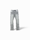Focus R. Stone Stacked Gray Jeans