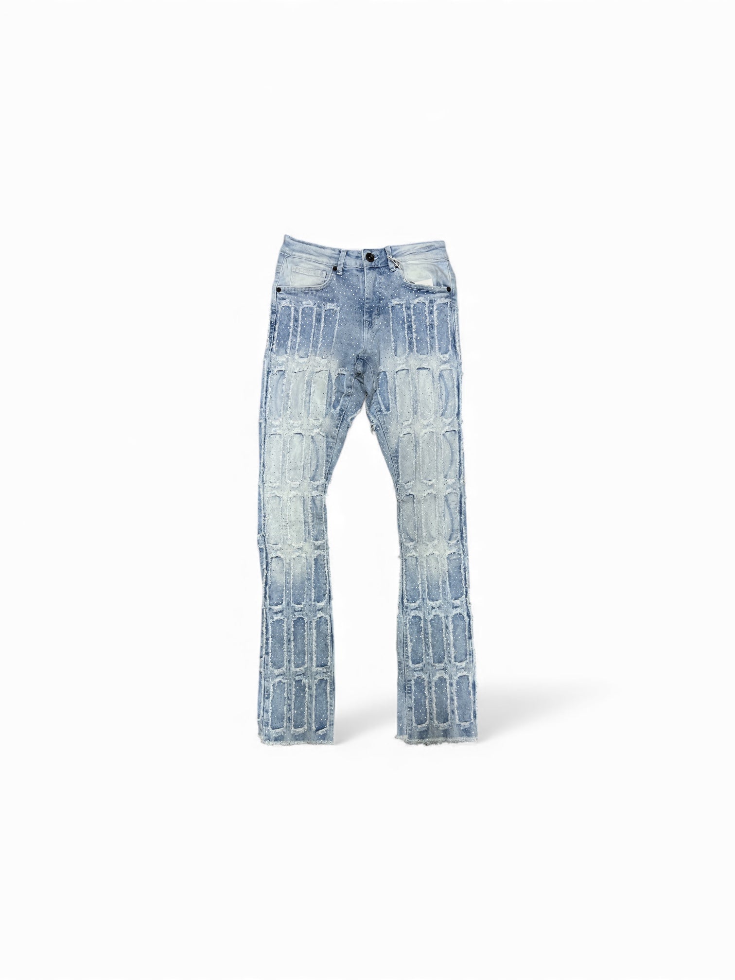 Focus Ice Blue Wash R. Stone Stacked Jeans