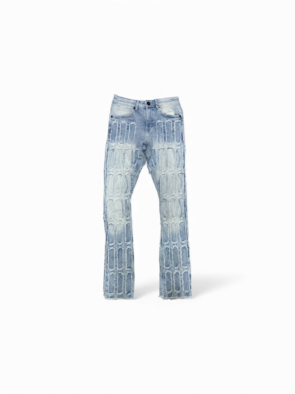 Focus Ice Blue Wash R. Stone Stacked Jeans