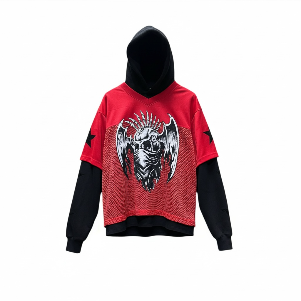Roku Studio BLK Flying Skull Hoodie