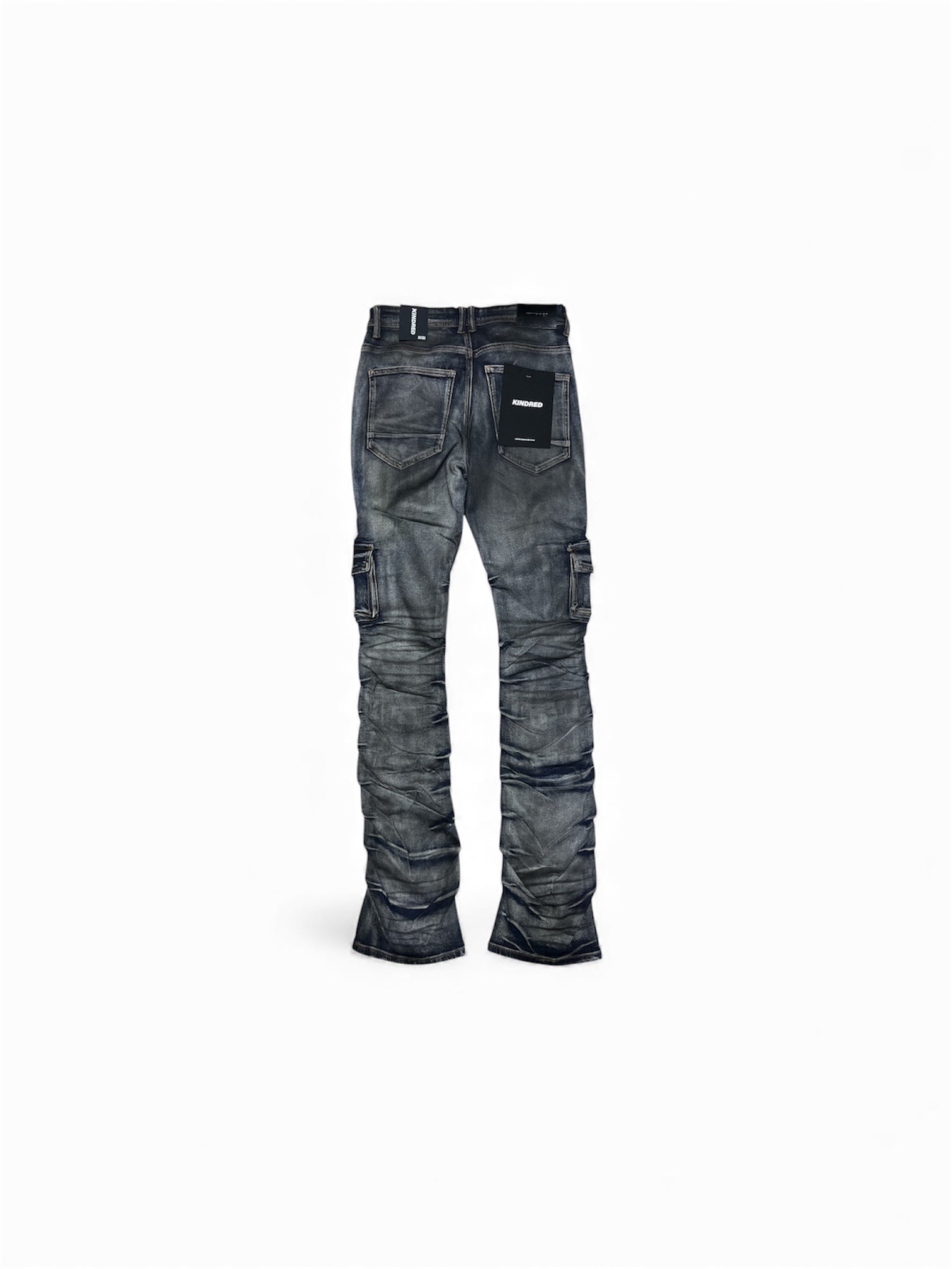 Kindred Dirty Blue Wax Wash Stacked Jeans