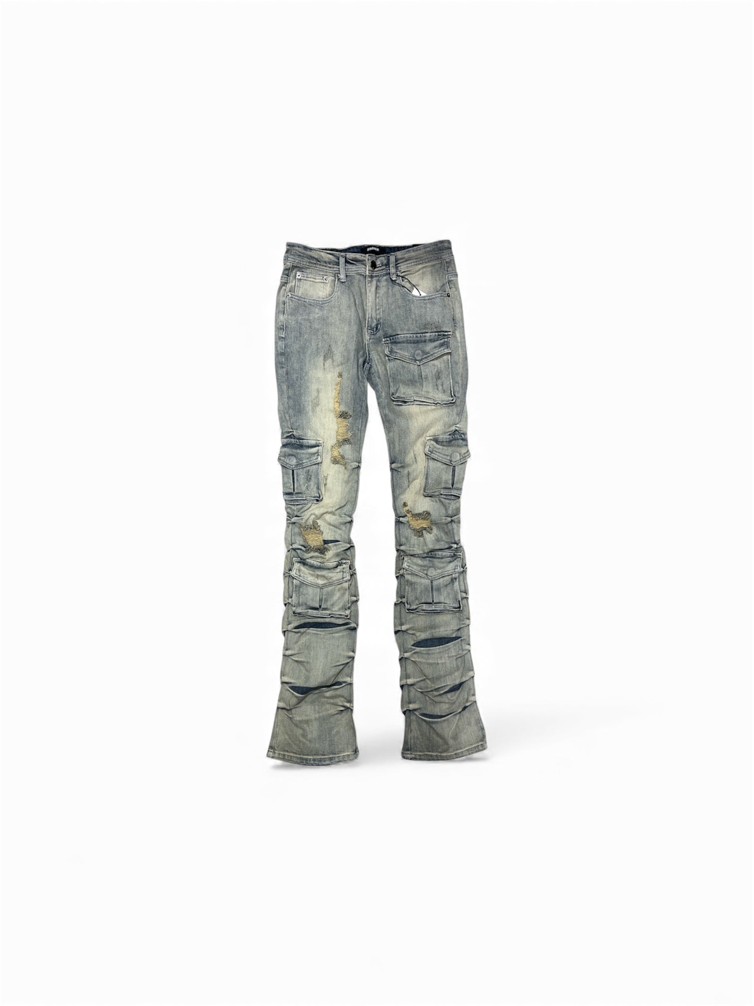 Kindred Tan Blue Wash Stacked Jeans