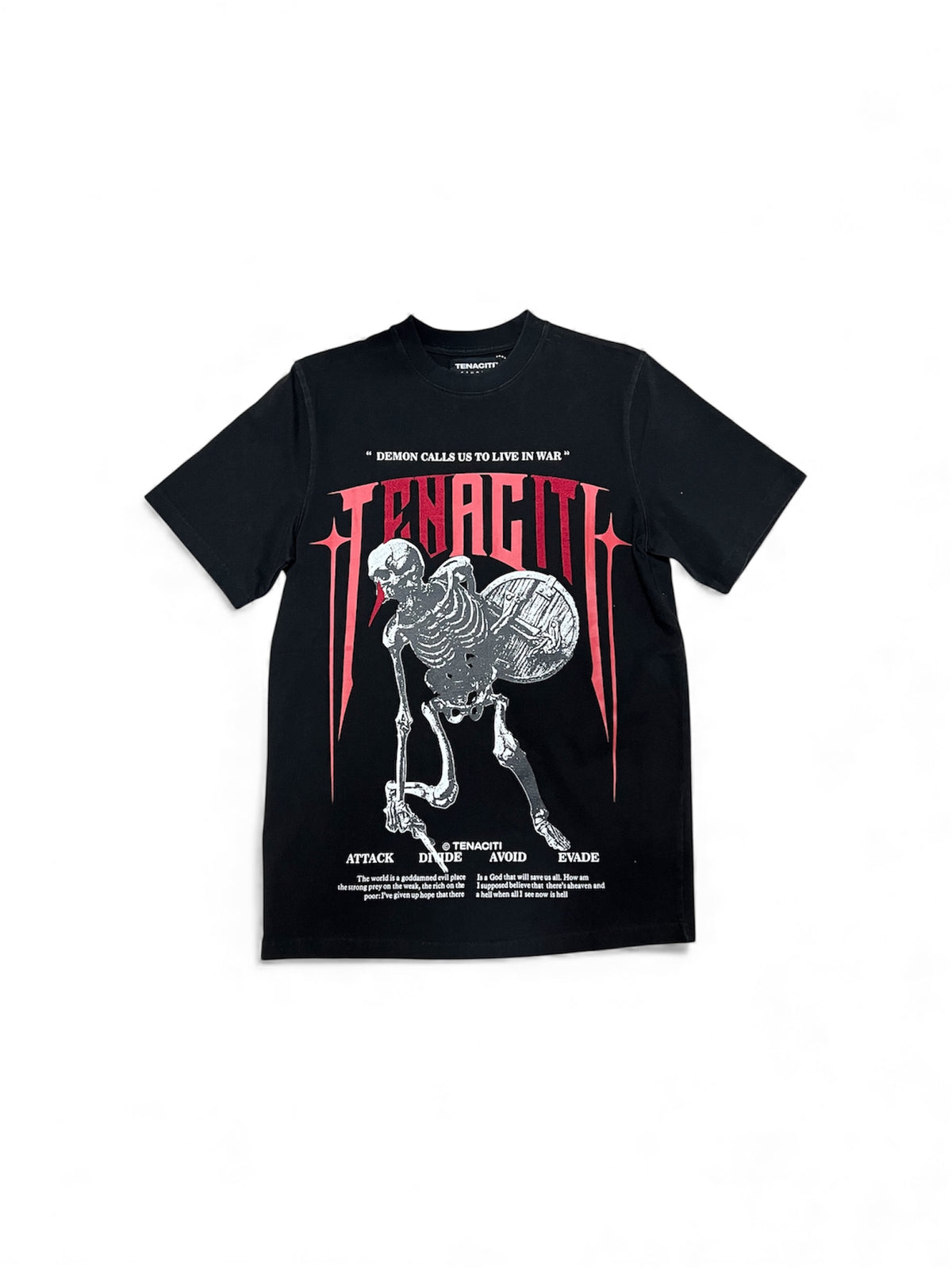 Tenaciti Demon Calls Black Over Size Shirt