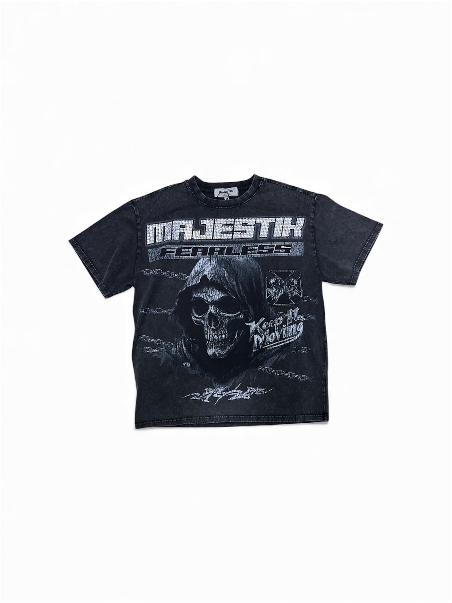 Majestik Fearless Black Over Size Shirt