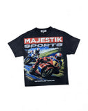 Majestik Sports Black Over Size Shirt