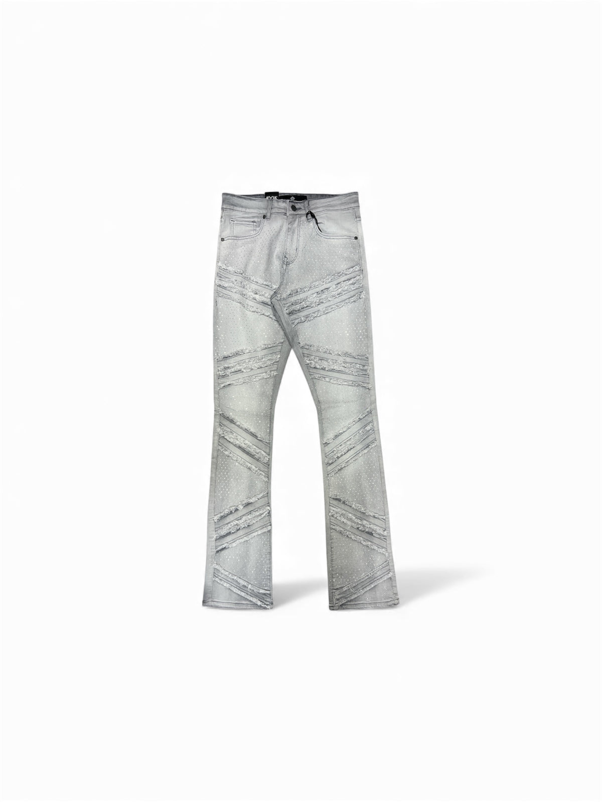 Focus R. Stone/Rip Stacked Gray Jeans