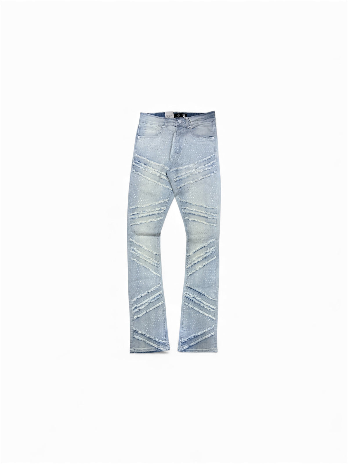 Focus R. Stone/Rip Stacked Ice Blue Jeans