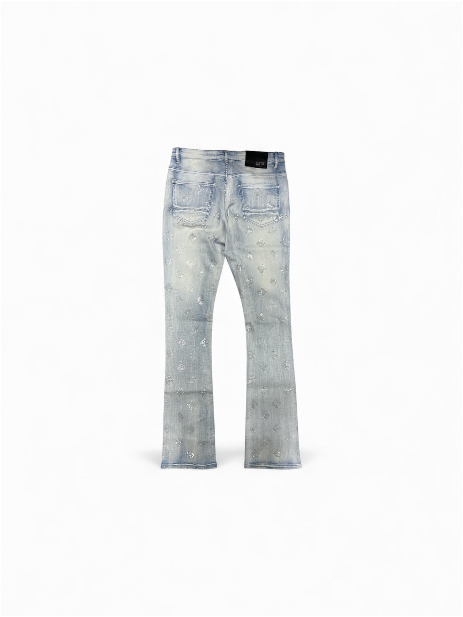 Disaster Stacked Diamond Ice Blue Jeans