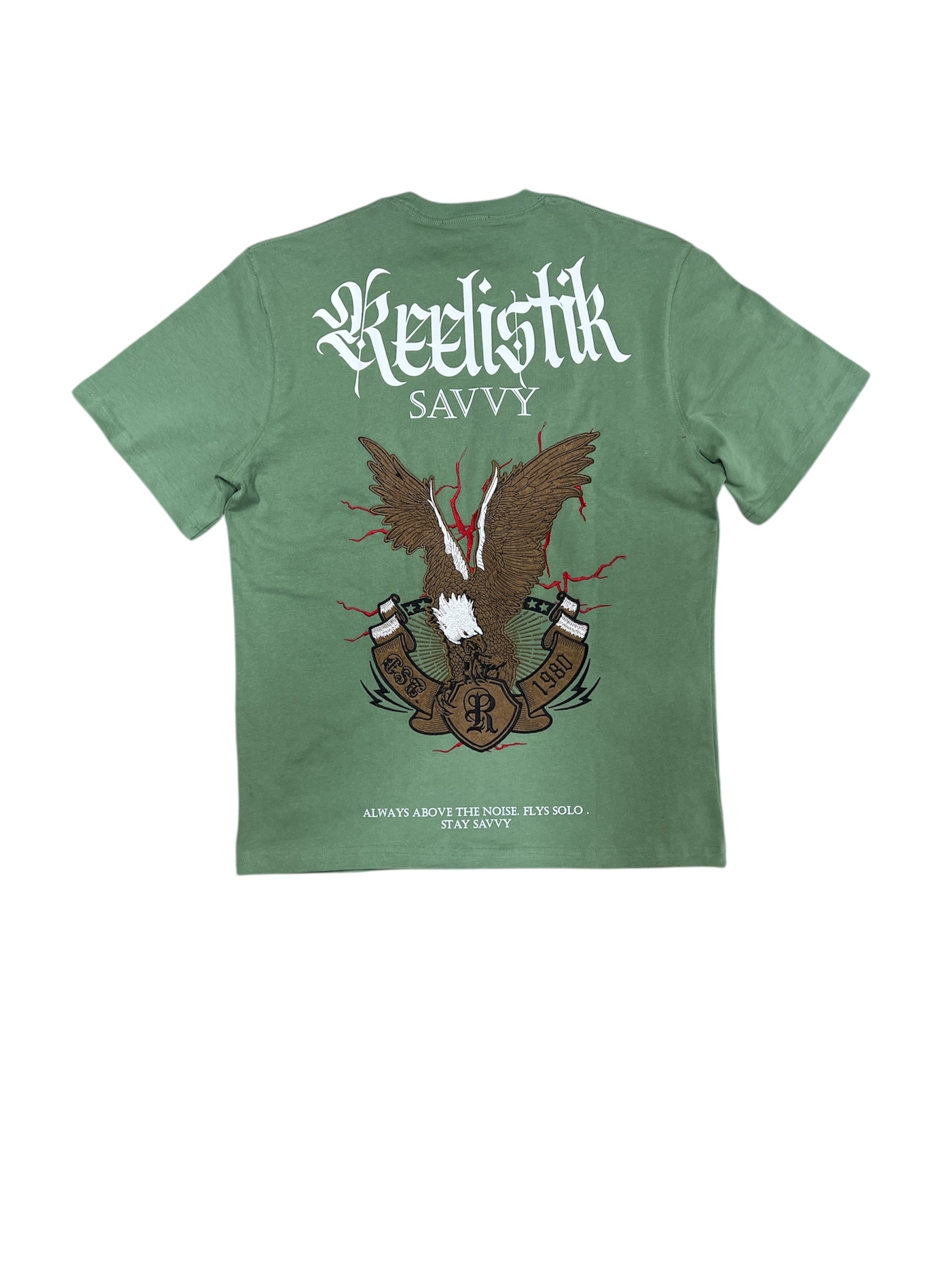 Reelistik Sage Green Savvy  Over Size Shirt