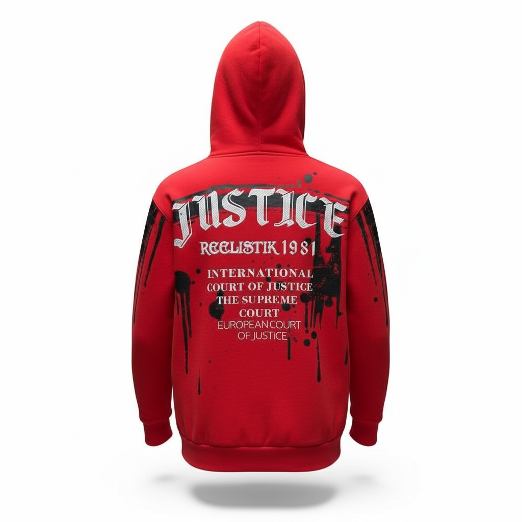 Reelistik Red Justice Hoodie