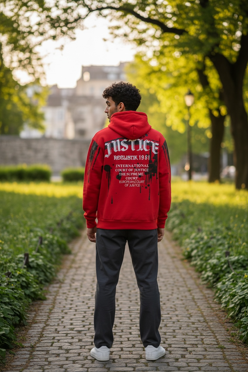 Reelistik Red Justice Hoodie