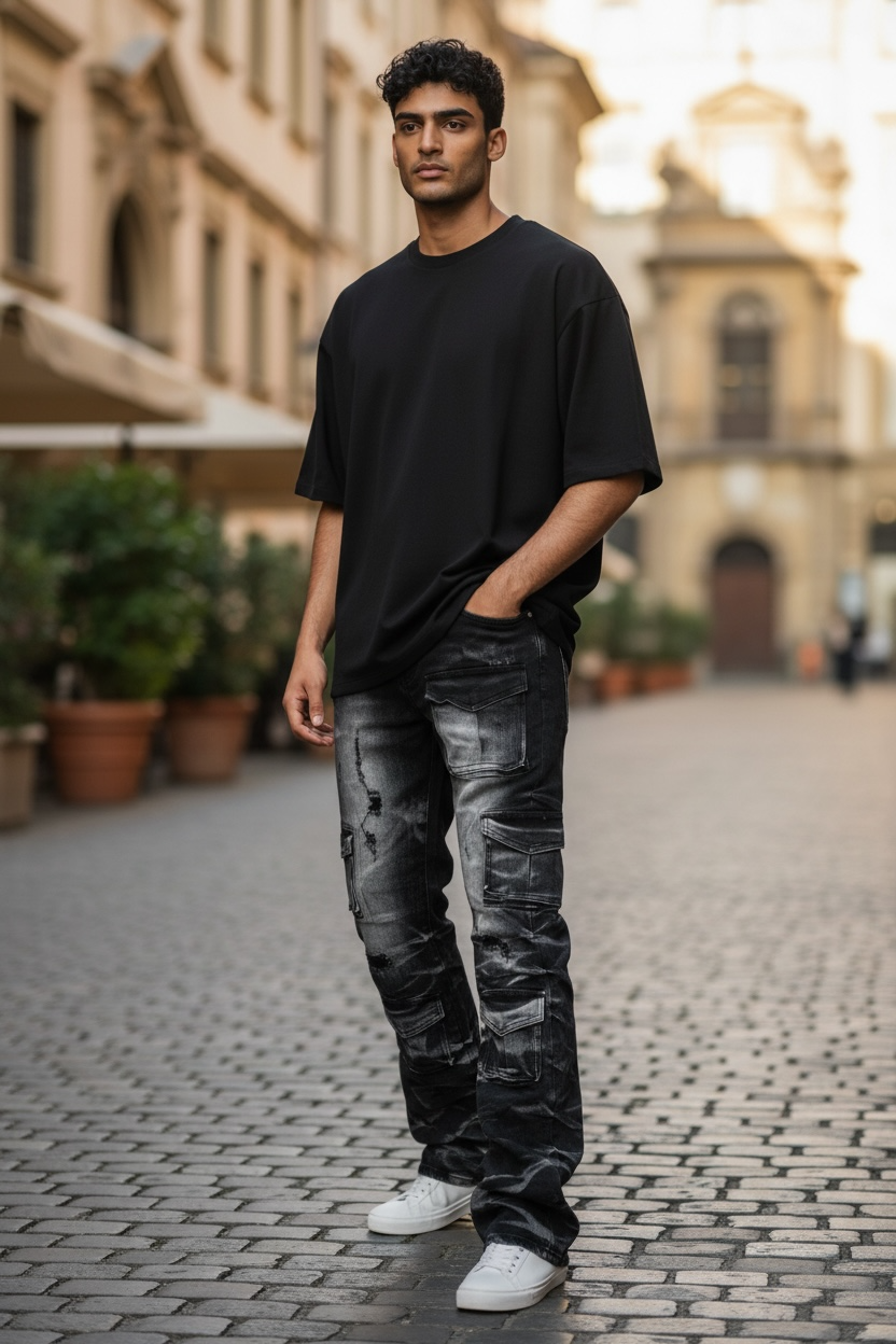 Kindred Black  Wash Stacked Jeans