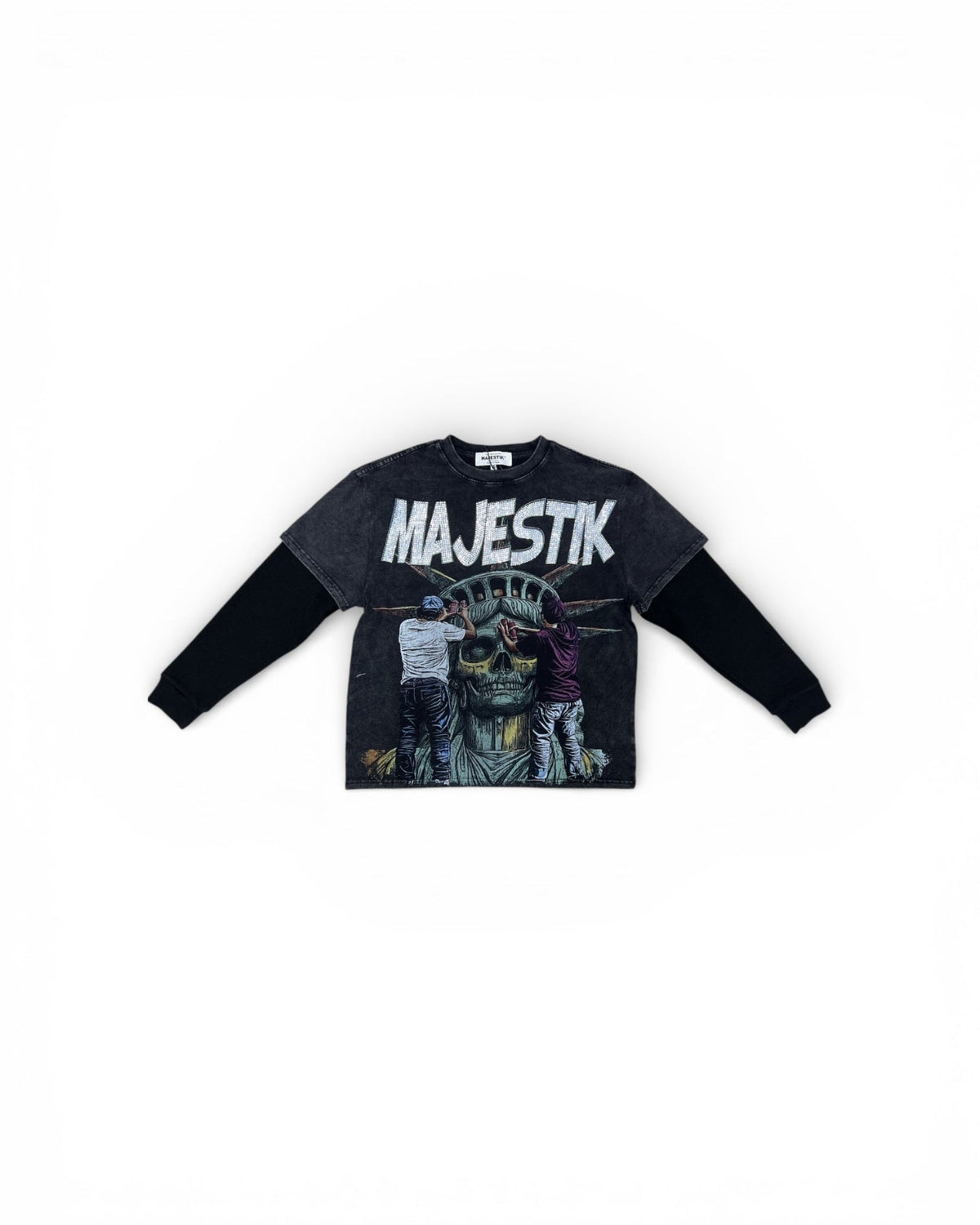 Majestik L. Sleeve Skull Liberty
