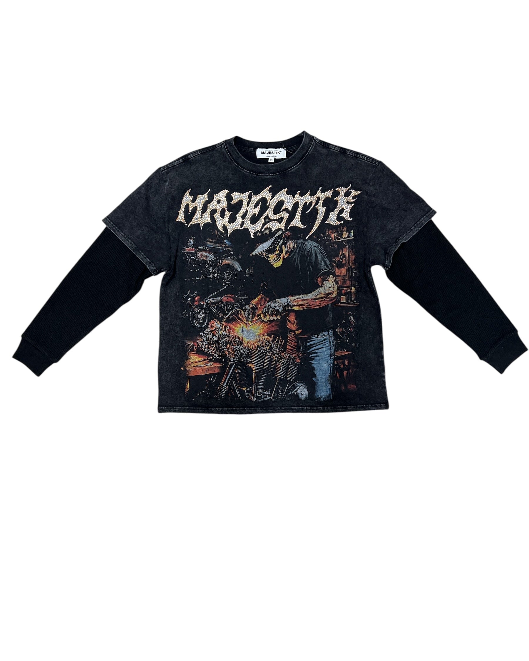 Majestik L. Sleeve Skull Rider