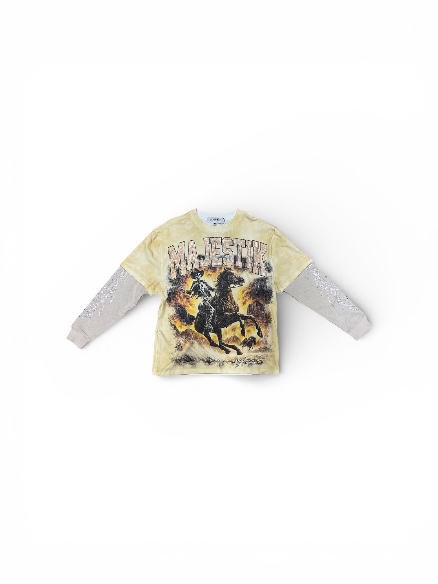 Majestik L. Sleeve Skull Cowboy