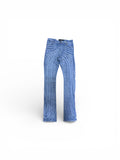 Focus Beaded Stacked Ice Blue Jeans